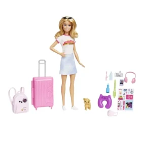 Mattel HJY18 Barbie Dreamhouse Adventure - Bábika Malibu na cestách