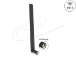 DeLock WiFi 6 RP-SMA samec čierna / Anténa / 3-6 dBi / Všesmerová / Otočný kĺb (90677)