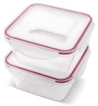 Lamart LT6060 CLIP číra / Sada dóz na potraviny / 2 ks / 2x 600 ml / plast (8590669401437)