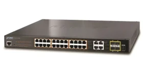 Planet GS-4210-24P4C / Switch / L2 Managed / 24x GbE PoE+ 802.3at / 4X GbE SFP / 220W (GS-4210-24P4C)