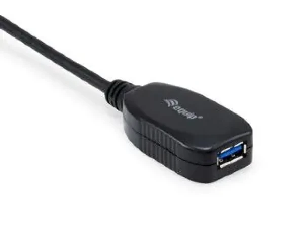 Equip Aktívny predlžovací kábel USB-A čierna / Kábel / USB 3.2 Gen 1 / 5 Gbit / s / 5 m (133346)