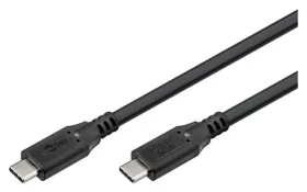 Goobay USB-C kábel USB4 čierna / Nabíjací a dátový kábel / 240 W / 40 Gbit / s / PD / 1,8 m (74185)