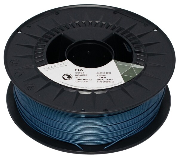 Smartfil PLA filament Glitter Blue 1,75 mm 1 kg