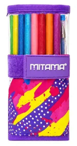 Mitama Glitter Roll Comics fialová / Peračník plný / rolovací / 25 ks (62908-90157)