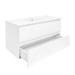 Kúpeľňová skrinka s umývadlom SAT B-Way 99x50x45 cm biela lesk BWAY2100WU4BI BWAY2100WU4BI