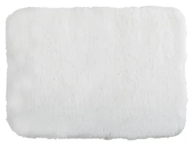 MSV Kúpeľňová predložka MICROFIBER biela / 40 x 60 cm / polyester / protišmyková