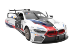 RASTAR Stavebnica BMW M8 GTE na diaľkové ovládanie 1:18 Rastar 66 dielov bielej