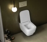 SAPHO - BELLO závesné WC Rimless s podomietkovou nádržkou a tlačidlom Schwab, biela 100214-SET5