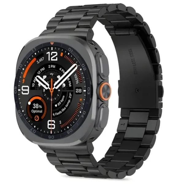 Tech-Protect Stainless Steel čierna / Remienok / Samsung Galaxy Watch Ultra 47 mm / nerezová oceľ