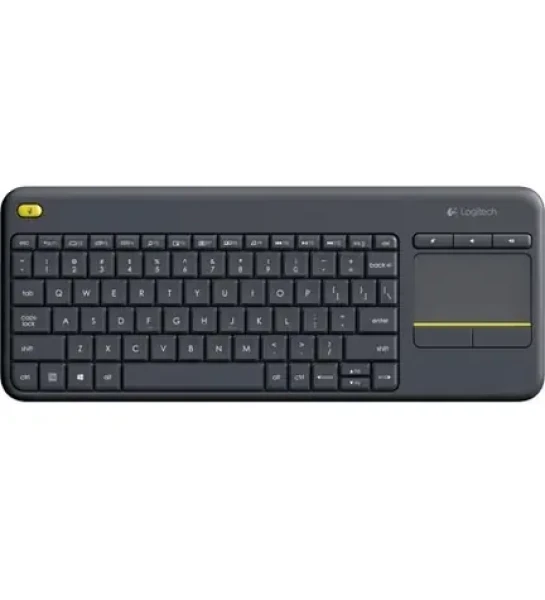 Logitech K400 PLUS čierna / Bezdrôtová klávesnica s touchpadom / HU (920-007157)