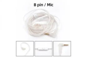 KZ postriebrený upgrade kábel 2PIN (B-Pin) (6970493062080)