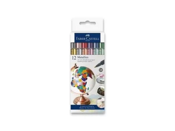 Faber-Castell Sada metalických fixiek / 12ks (160713)