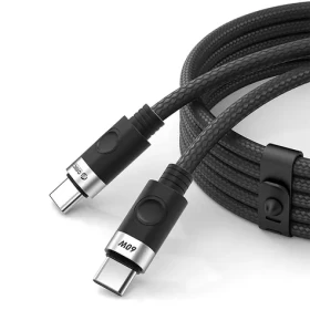 Orico CDX čierna / Nabíjací kábel USB-C - USB-C / PD 60 W / 3 A / 1 m