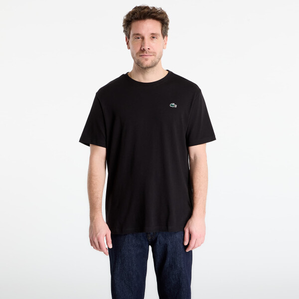 Tričko LACOSTE Tee-Shirt Black/ Lamb'S Lettuce 6