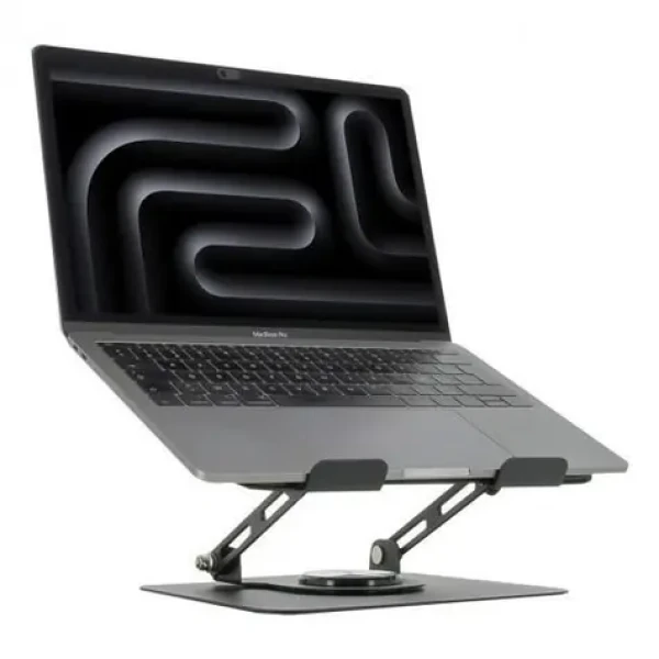 Mobilis 001390 čierna / Stojan na notebook / Otočná základňa 360° / Výškovo nastaviteľný / Skladacia / Do 17" (001390)