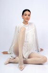 Chicca Dámske pančuchové nohavice 12501-5 ecru 5-XL