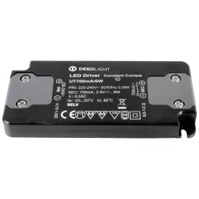 Deko Light FLAT, CC, UT LED driver konštantný prúd 6 W 80 mA - 0.70 A 9 V/DC; 862048