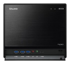 Shuttle XPC cube Barebone SH570R8 čierna / Bez CPU (LGA1200/GEN10amp;11) / 4xDDR4 / 4xSATA / 2x M.2 / 2xLAN / Bez OS (SH570R8)