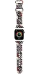 Hello Kitty Silicone Tags Graffiti béžová / Remienok pre Apple Watch / 38/40/41mm (HKAWMSDGPTE)