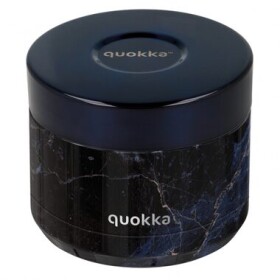 Quokka Whim Food Jar 0.36 l black marble / Termoska na jedlo / nerezová oceľ (Q40101)