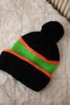 Dámska čiapka Kinga K297 black+orange+green neón UNI