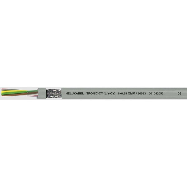 HELU 16479-1000 dátový kábel LiYCY 6 x 1 mm² sivá 1000 m; 16479-1000
