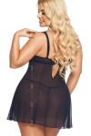Dámsky sexy set Berta Black - SoftLine 3XL černá