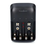 Nedis BACH07 NiMH nabíjačka / 500 mA / 1.2 / 9 V DC / 0.5 AA / AA AAA (BACH07)