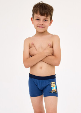 Detské boxerky Capybara 2 Boy 701/150 Dark Blue Printed - Cornette 110/116 tmavě modrá - vzor