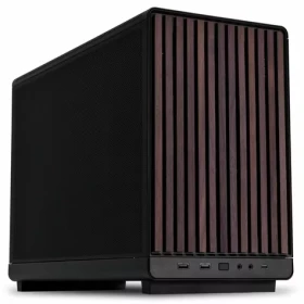 Lian Li DAN Cases A3-mATX Wood edition čierna / mATX / mini-ITX / 2x USB-A 3.0 + USB-C 3.1 / bez zdroja (A3- MATX-WD BLACK)