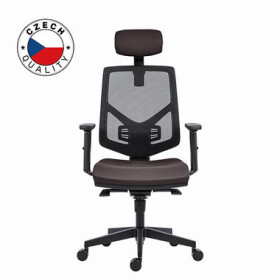 Powerton Tina šedá / Kancelárske ergonomické kreslo / nosnosť 120 kg (MKWPTIKDCSCA)