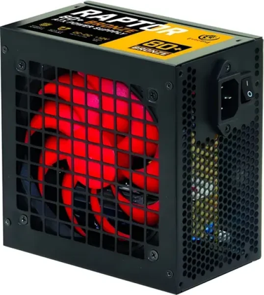 Rebeltec RAPTOR 500W čierna / Zdroj / 500W / ATX / 80 PLUS Bronze / aktívny PFC / 120 mm (RBLZAS00016)