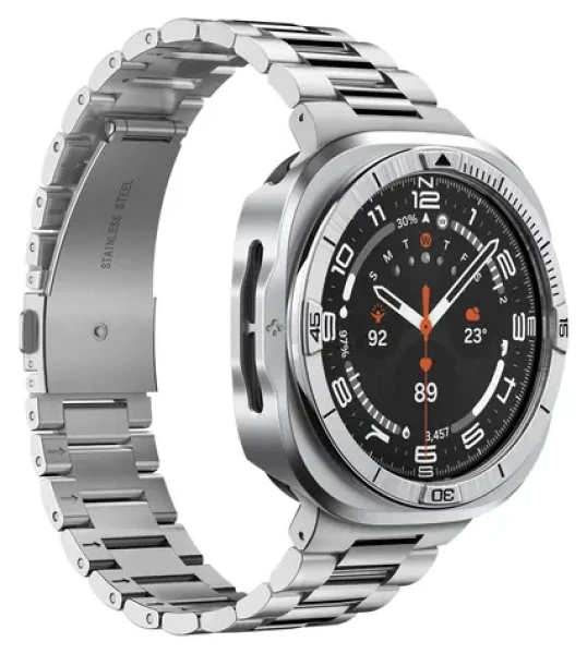 Spigen Bezel Tune Pro (Pilot) strieborná / Ochranný rámček / Samsung Galaxy Watch Ultra 2 47mm / Nerezová oceľ (ACS11618)