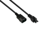 Good Connections C14-C5 predlžovací kábel čierna / Predlžovací kábel / C14-C5 / 1 m / 0,75 mm2 / 2,5 A / 250 V (P1405-S010)