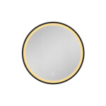 Zrkadlová skrinka s osvetlením SAT 60x60 cm čierna SATZGALED60CE SATZGALED60CE