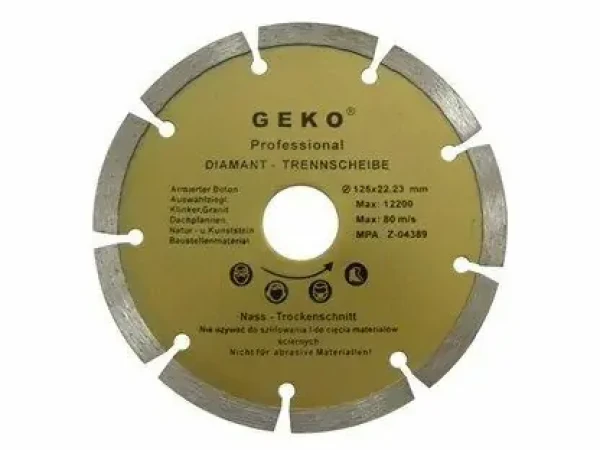 GEKO G00250 / Rezný kotúč diamantový segmentový / 115 x 8 x 22.2 mm (G00250)