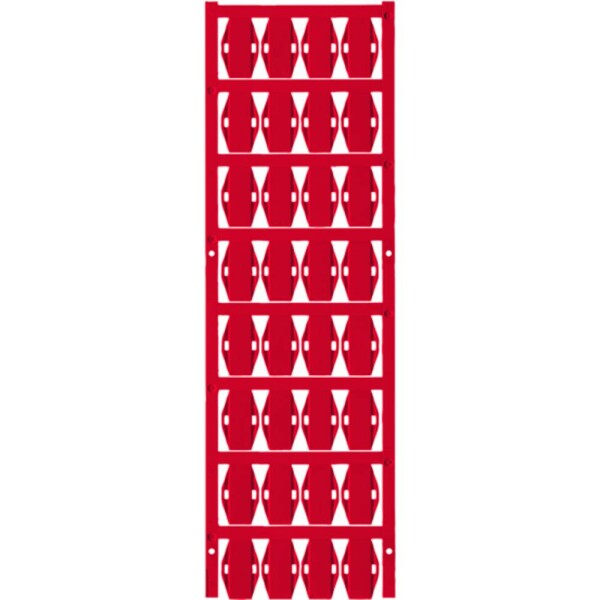 Weidmüller 1852370000 SFX 10/23 NE RT V2 značenie káblov Druh montáže: káblové spony Potlačiteľná plocha: 5 x 23.50 mm červená Počet markerov: 160 160 ks; 1852370000
