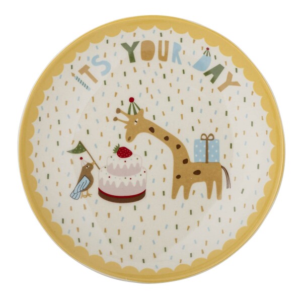 Bloomingville Keramický tanier Celebrate Yellow Ø 16 cm