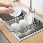 REA - Oceľový drez so sadou príslušenstva 3 ks Liam Brush Nickel KPL-06036