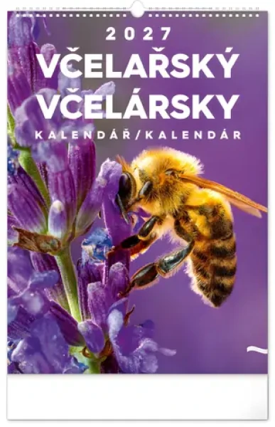 NOTIQUE Včelársky kalendár 2027 CZ/SK / Nástenný kalendár / 33 × 46 cm