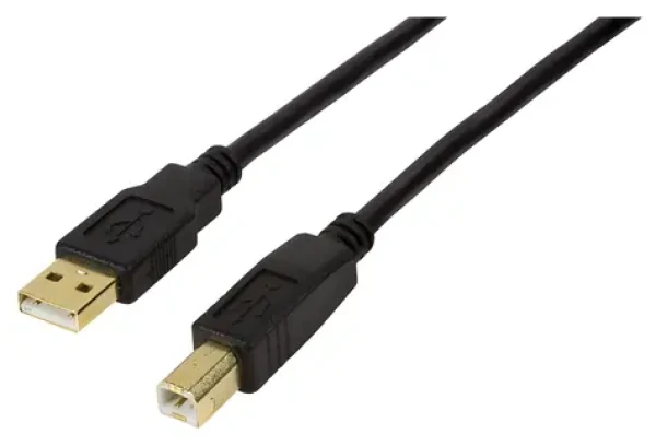 LogiLink USB-B 10.0m čierna / Aktívny USB 2.0 kábel / USB-A - USB-B / 10m (UA0264)