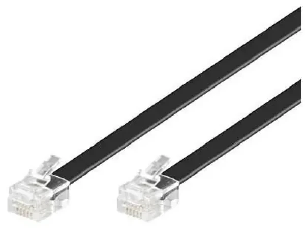 MicroConnect Modulárny kábel RJ12 2m čierna (MPK102S)