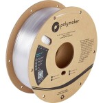 Polymaker PB01024 PolyLite vlákno pre 3D tlačiarne PETG plast Žiaruvzdorné, Vysoká pevnosť v ťahu 2.85 mm 1000 g priehľadná 1 ks; PB01024