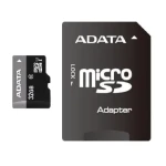 ADATA Premier Micro SDHC karta 32GB + SD adaptér / UHS-I U1 Class 10 / R: 30MB / s / W: 10MB / s (AUSDH32GUICL10-RA1)