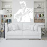 Veselá Stena Samolepka Elvis Presley Farba: ružová, Veľkosť: 100 x 93 cm