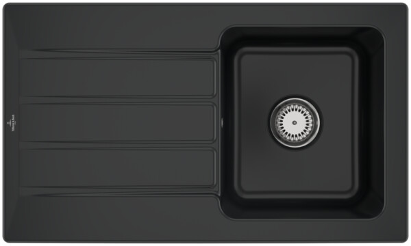 VILLEROY & BOCH VILLEROY & BOCH - Keramický drez Villeroy &amp; Boch Architectura 50, 335001R7, Pure Black 335001R7