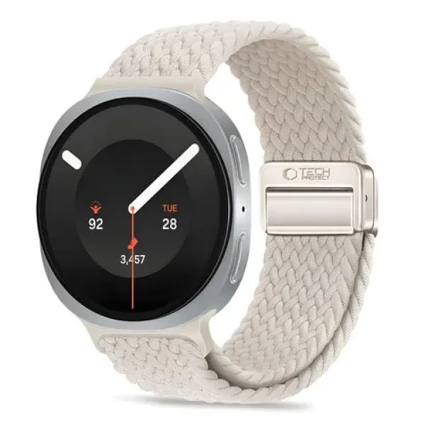Tech-Protect Nylonmag béžová / Remienok pre Samsung Galaxy Watch / 40/44/46 mm / Nylon, magnetické zapínanie