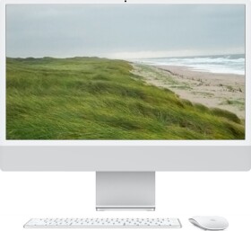 Apple APPLE iMac Z1E2 59,62cm 23,5Zoll Standardglas M4 8C CPU/8C GPU/16C N.E. 16GB 512GB SSD Ohne Eth MM NumKey TID DE Silber