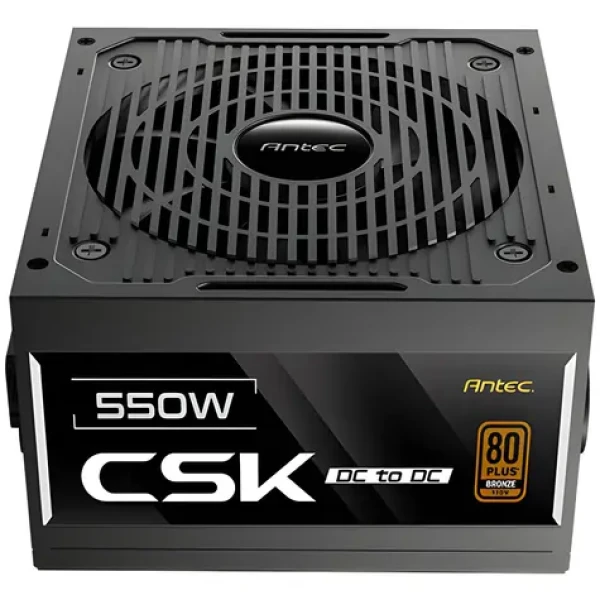 Antec CSK 550 DC EC čierna / Zdroj / 550 W / ATX / 80 PLUS Bronze / aktívny PFC / 120 mm (0-761345-20102-5)