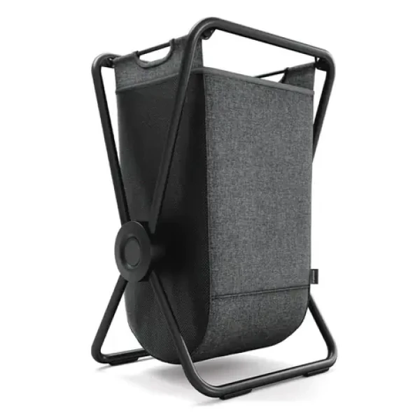 Simplehuman X-FRAME čierna oceľ, šedý polyester / Kôš na bielizeň / skladací / jednoduchý
